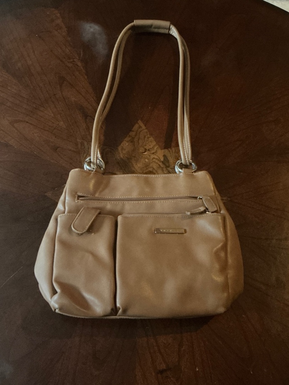 Rosetti Camel/Tan Shoulder Bag with Front Pockets